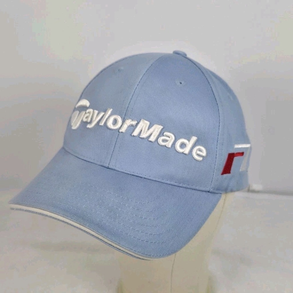 TaylorMade r7 Hat Light Blue Golf Strapback Adjustable Baseball Cap Tmax Gear